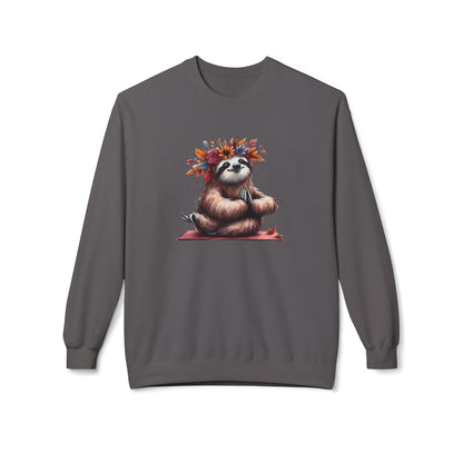 Sloth's Bliss - Unisex Midweight Softstyle Fleece Crewneck Sweatshirt, Multiple Colors Available