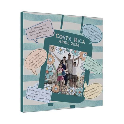 Personalized Vacation or Event Quote Collage Canvas Art - Customize with Your Own Family Trip, Honeymoon, Girlfriends' Getaway