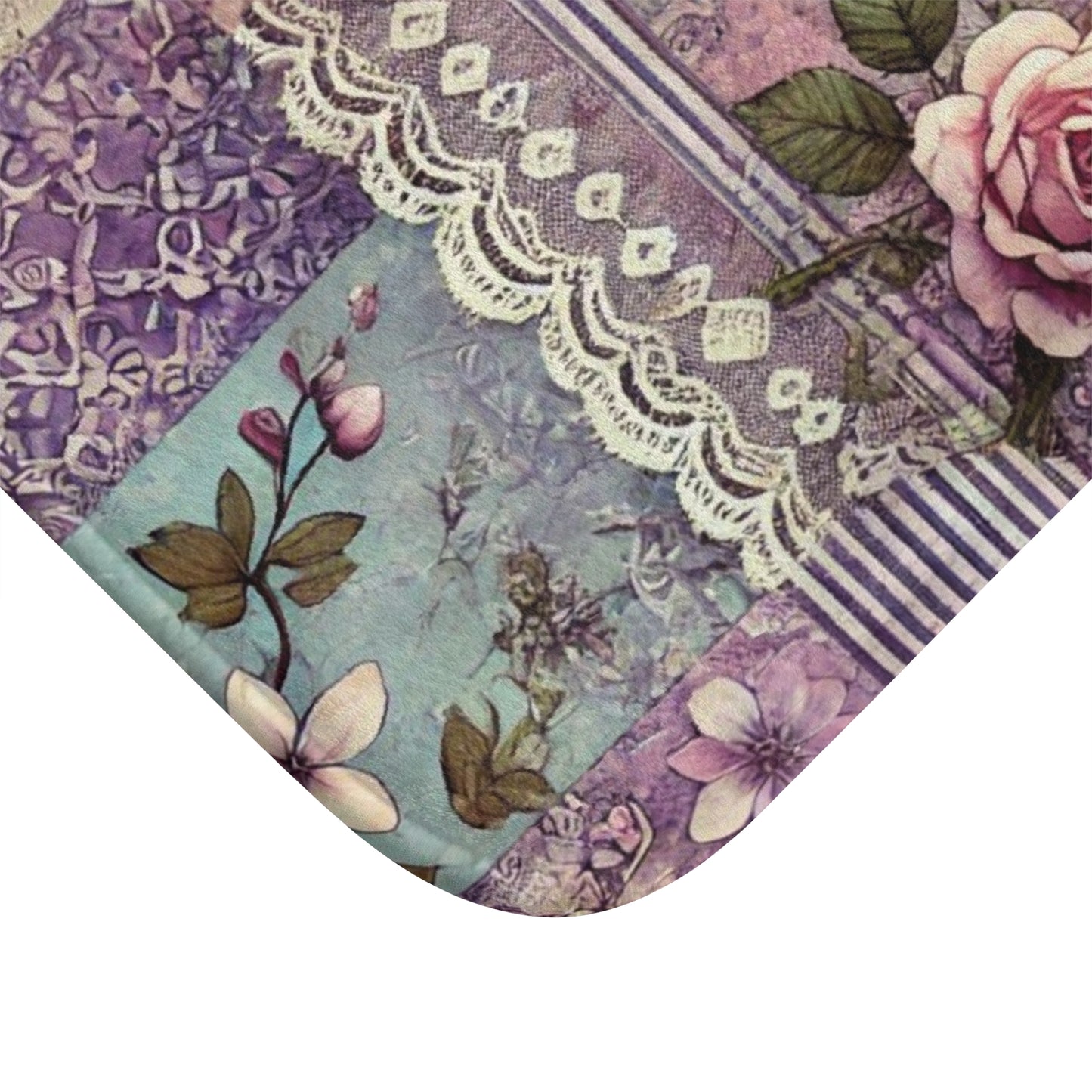 Bath Mat - Romantic Wisteria and Lace