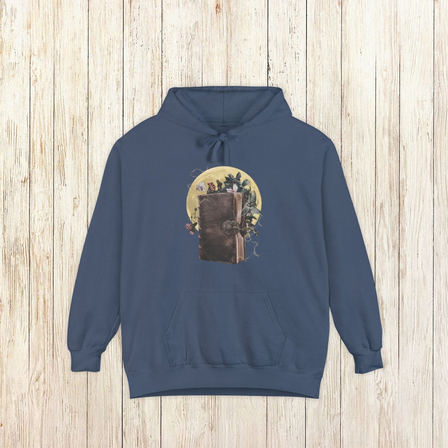 Spellbook Comfort Colors Hoodie - Mystical Grimoire Sweatshirt for Halloween, Witches, & Dreamers - Unisex Fit