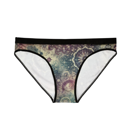 Women's Underwear - Galaxy with Vintage Stars in Purple and Teal