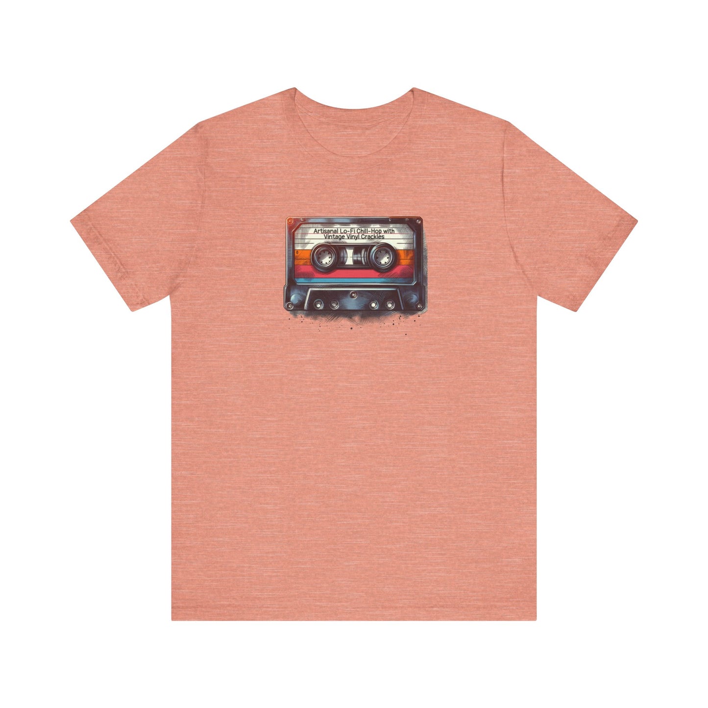 Mixtape Tee with Funny Hyper-Specific Theme - 'Artisanal Lo-Fi Chill-Hop with Vintage Vinyl Crackles' Unisex T-Shirt