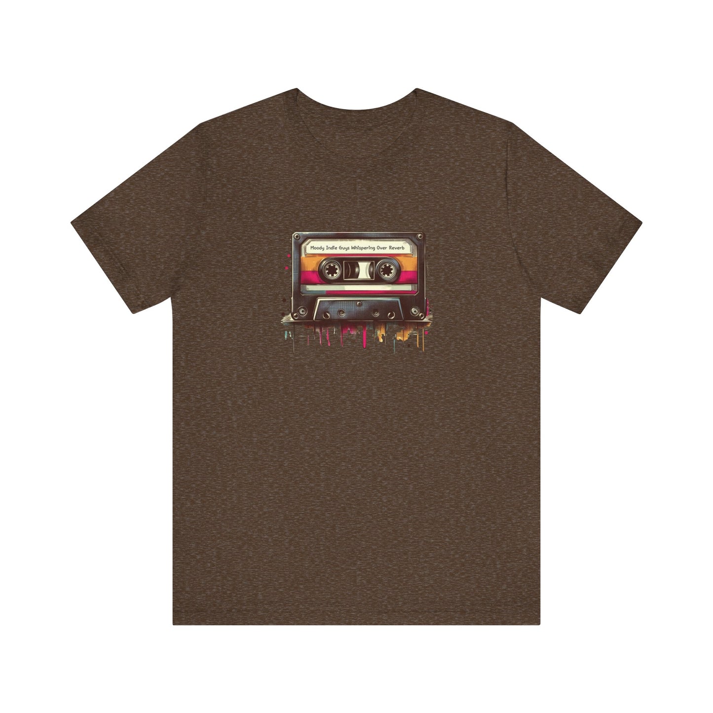 "Moody Indie Guys Whispering Over Reverb" Mixtape T-shirt - Unisex Jersey Short Sleeve Tee