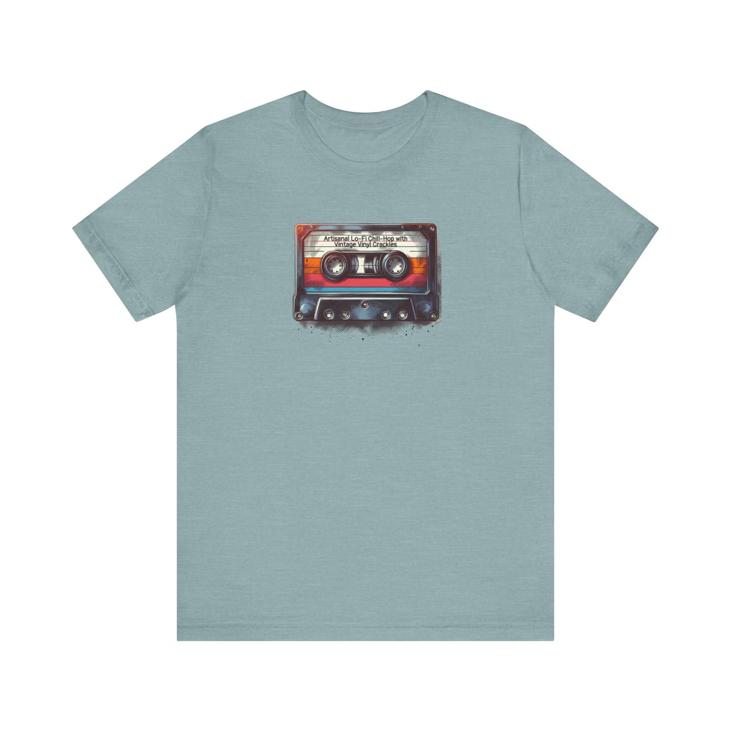 Mixtape Tee with Funny Hyper-Specific Theme - 'Artisanal Lo-Fi Chill-Hop with Vintage Vinyl Crackles' Unisex T-Shirt