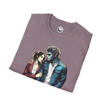 Stroll with a Teenage Werewolf (Beautiful Monsters Collection) - Unisex Softstyle T-Shirt, Multiple Colors Available