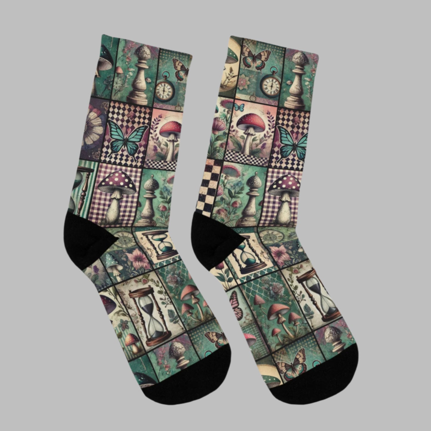 Stretchy Eco-Friendly Socks - Victorian Wonderland