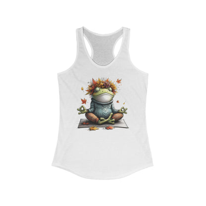 Women's Racerback Tank - Autumn Zen Frog