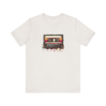 "Moody Indie Guys Whispering Over Reverb" Mixtape T-shirt - Unisex Jersey Short Sleeve Tee