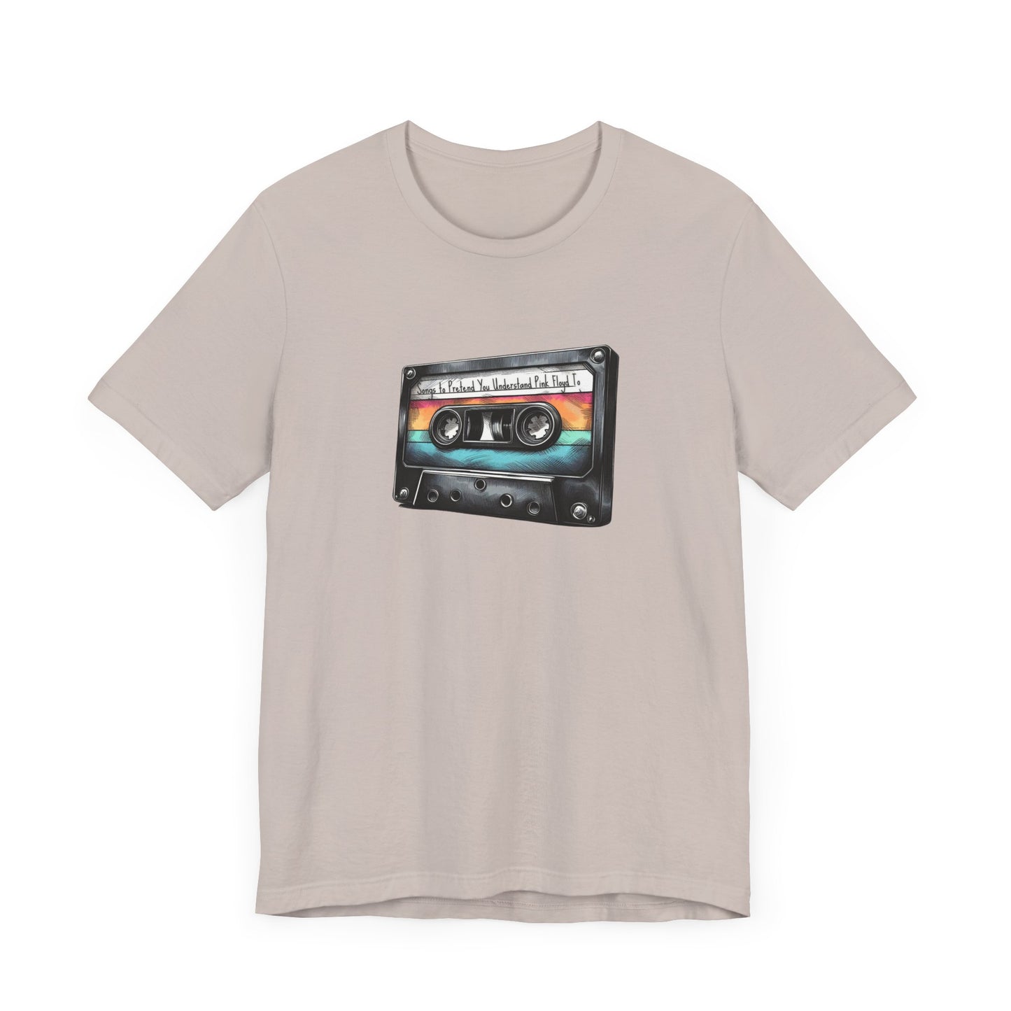 "Songs to Pretend You Understand Pink Floyd To" Mixtape T-shirt - Unisex Jersey Short Sleeve Tee