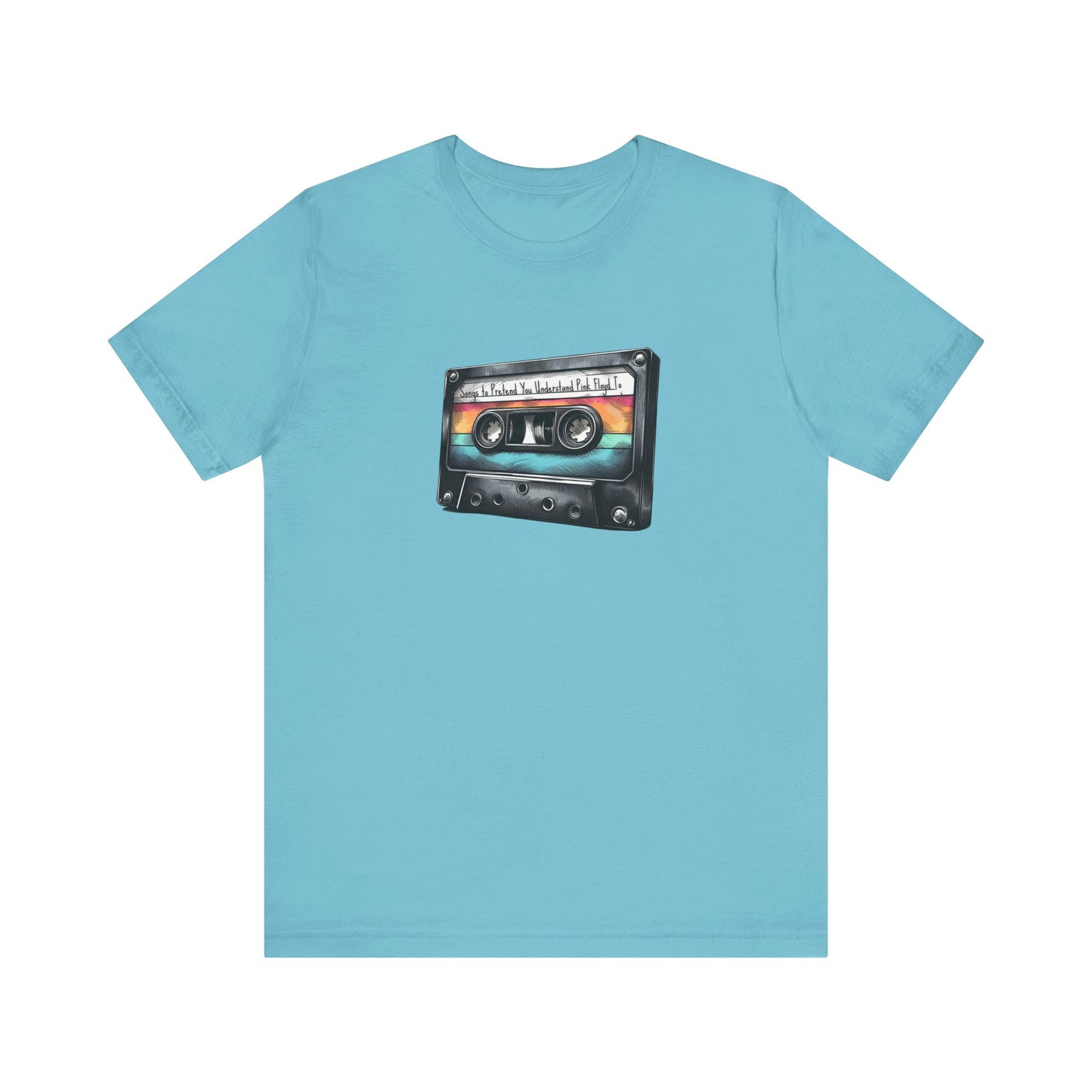 "Songs to Pretend You Understand Pink Floyd To" Mixtape T-shirt - Unisex Jersey Short Sleeve Tee