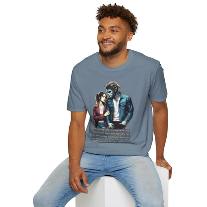 Stroll with a Teenage Werewolf (Beautiful Monsters Collection) - Unisex Softstyle T-Shirt, Multiple Colors Available