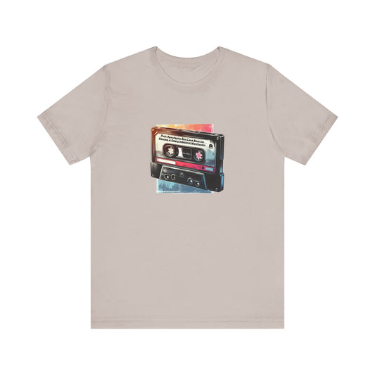 "Post-Apocalyptic Bat-Cave Rave for Dancing in Empty Industrial Warehouses" Mixtape T-shirt - Unisex Jersey Short Sleeve Tee