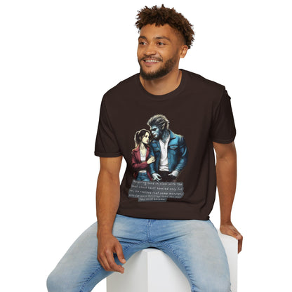 Stroll with a Teenage Werewolf (Beautiful Monsters Collection) - Unisex Softstyle T-Shirt, Multiple Colors Available