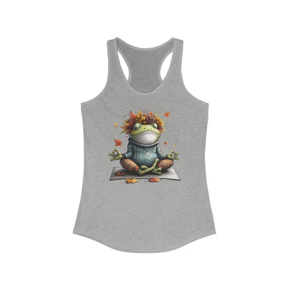 Women's Racerback Tank - Autumn Zen Frog