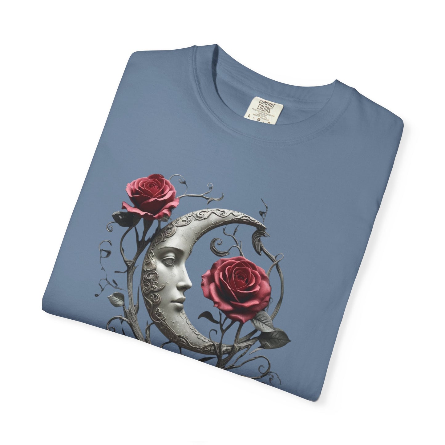 Mary Shelley Quote Comfort Colors Garment Dyed T-Shirt | Gothic Literature Moon Rose Tee | Dark Academia Victorian Fashion | Literary Gift