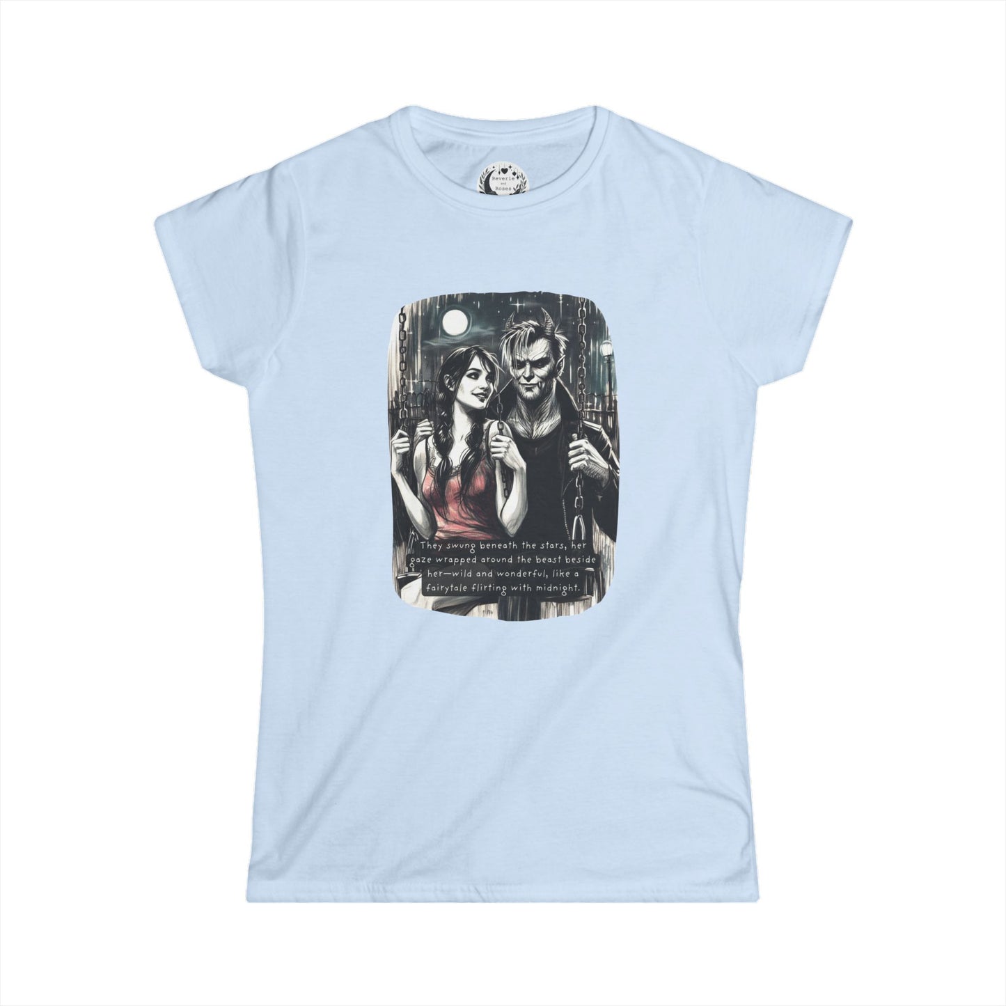 Swing Me to the Moon (Beautiful Monsters Collection) - Women's Softstyle Tee, Multiple Colors Available