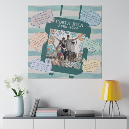 Personalized Vacation or Event Quote Collage Canvas Art - Customize with Your Own Family Trip, Honeymoon, Girlfriends' Getaway