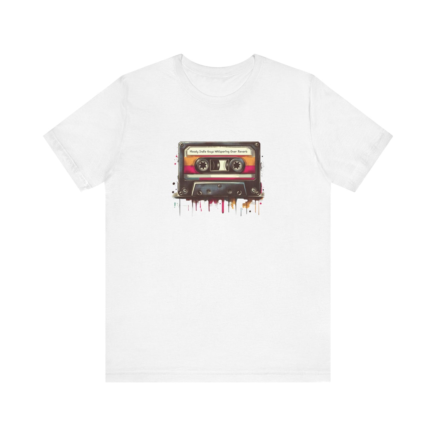 "Moody Indie Guys Whispering Over Reverb" Mixtape T-shirt - Unisex Jersey Short Sleeve Tee