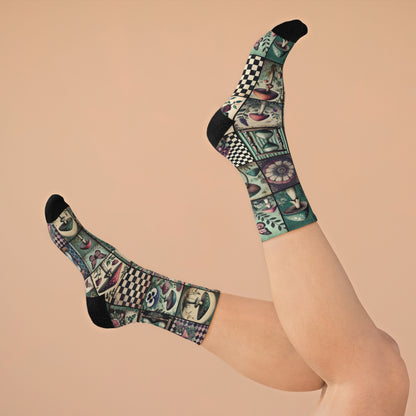 Stretchy Eco-Friendly Socks - Victorian Wonderland