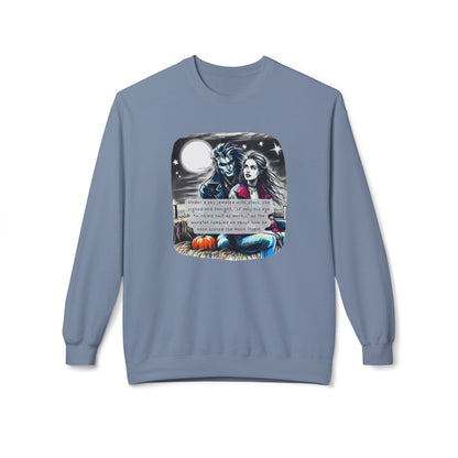 Midnight Harvest Hayride (Beautiful Monsters Collection) - Unisex Midweight Softstyle Fleece Crewneck Sweatshirt, Multiple Colors Available