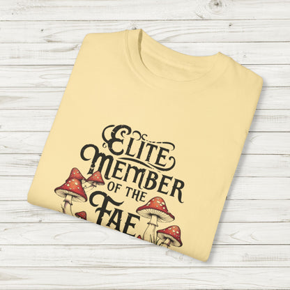 Fae Trickster Society Comfort Colors Tee – Fairycore T-Shirt with Mushrooms, S-4XL