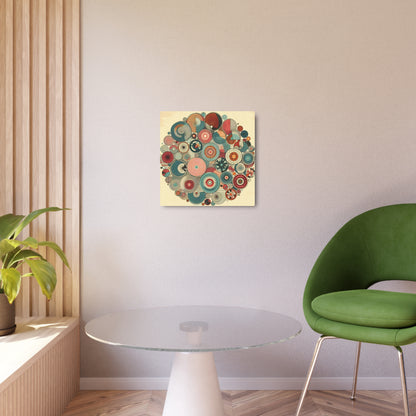 Metal Wal Art - Retro Mod Geometric Circles Eye Candy