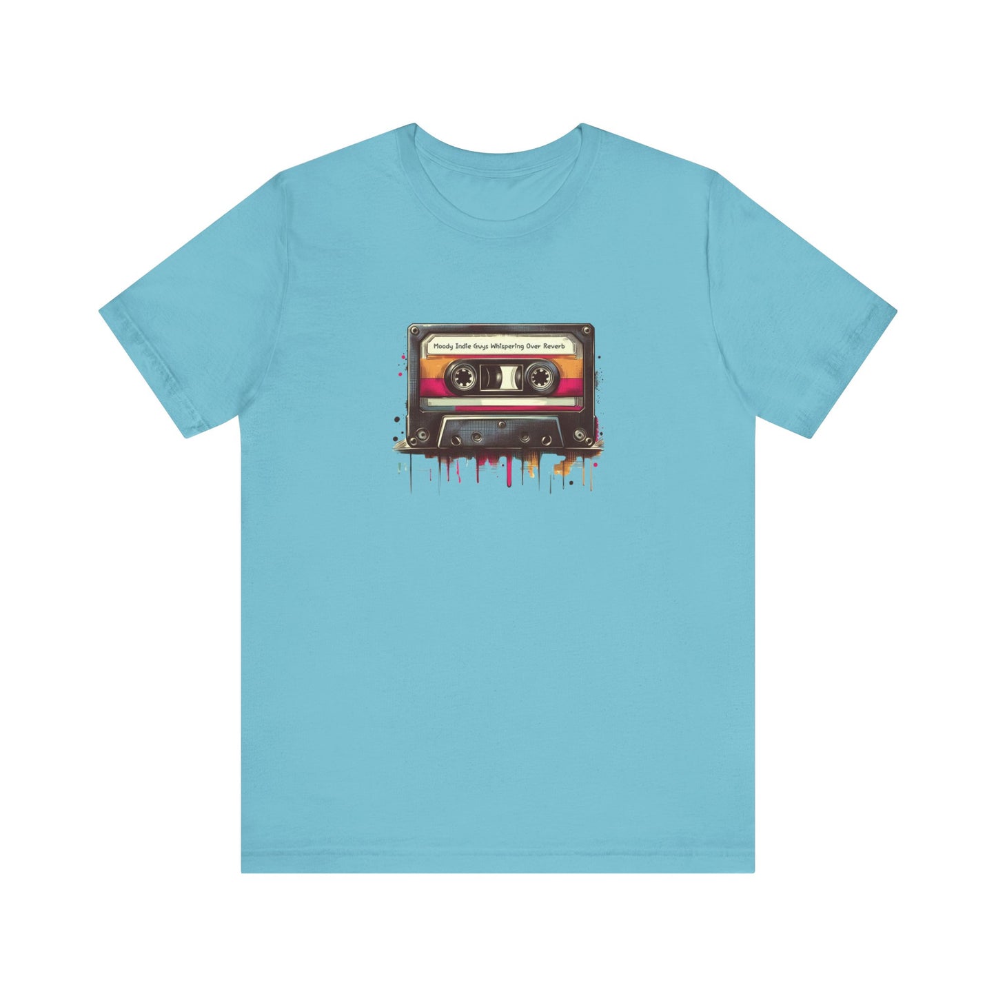 "Moody Indie Guys Whispering Over Reverb" Mixtape T-shirt - Unisex Jersey Short Sleeve Tee