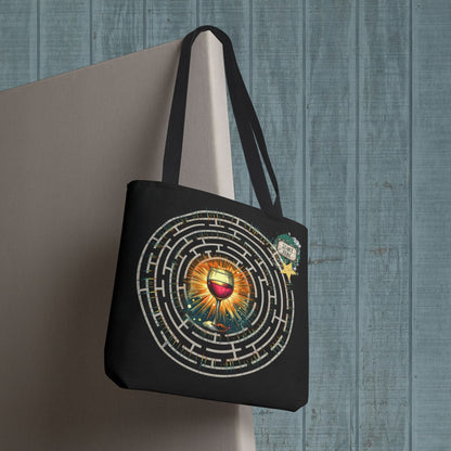 Tote Bag - Wine Quest with Labyrinth Maze