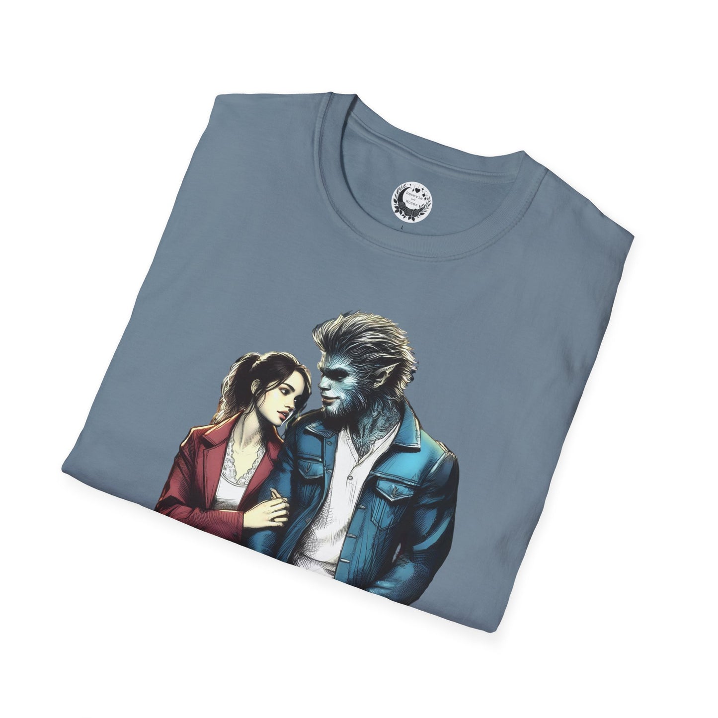 Stroll with a Teenage Werewolf (Beautiful Monsters Collection) - Unisex Softstyle T-Shirt, Multiple Colors Available