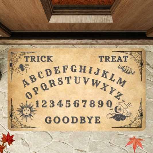 Halloween Talking Board Doormat | Spooky Home Decor | Trick or Treat Rug