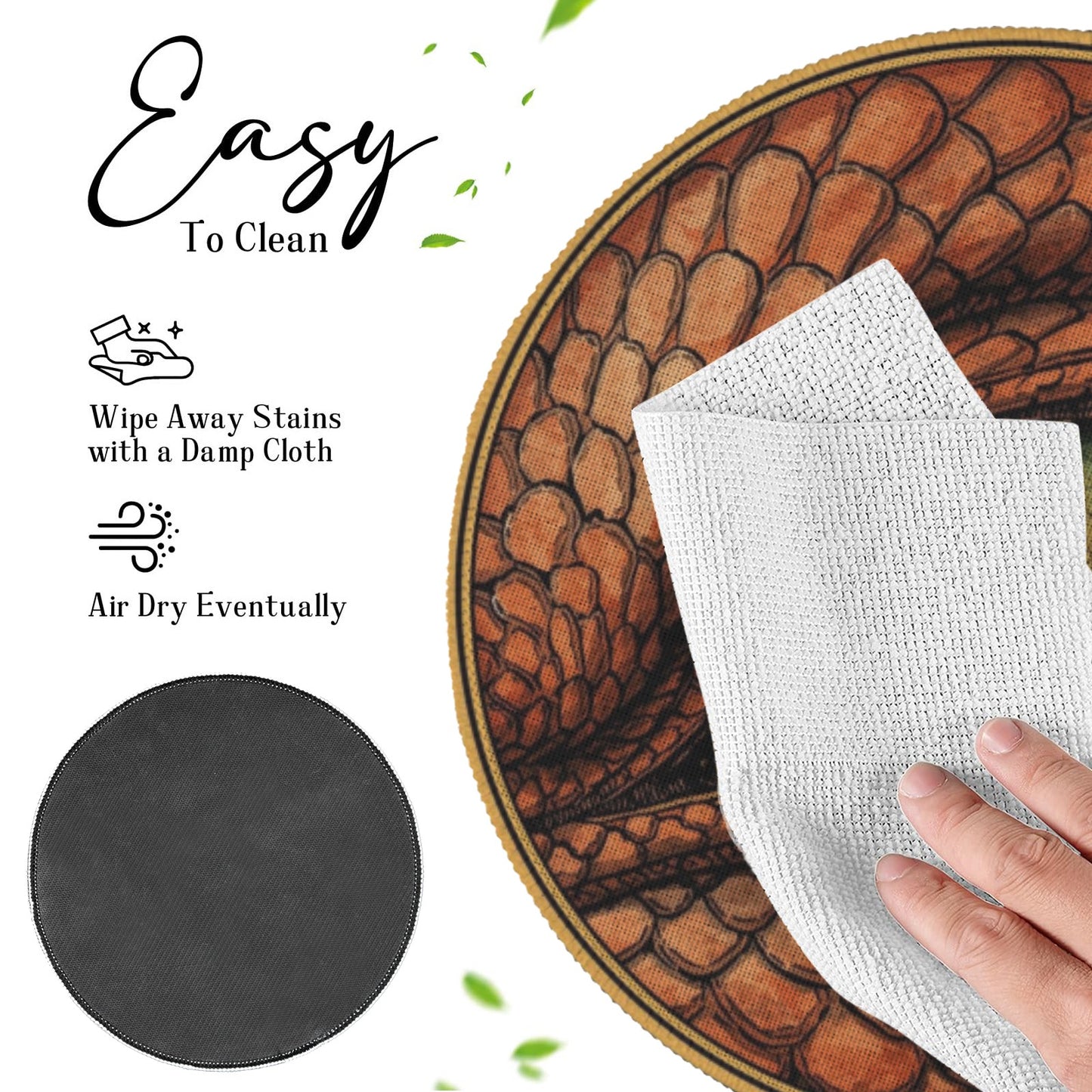 Dragon Eye Placemats (Set of 4) | Funny Round Fantasy Table Mats