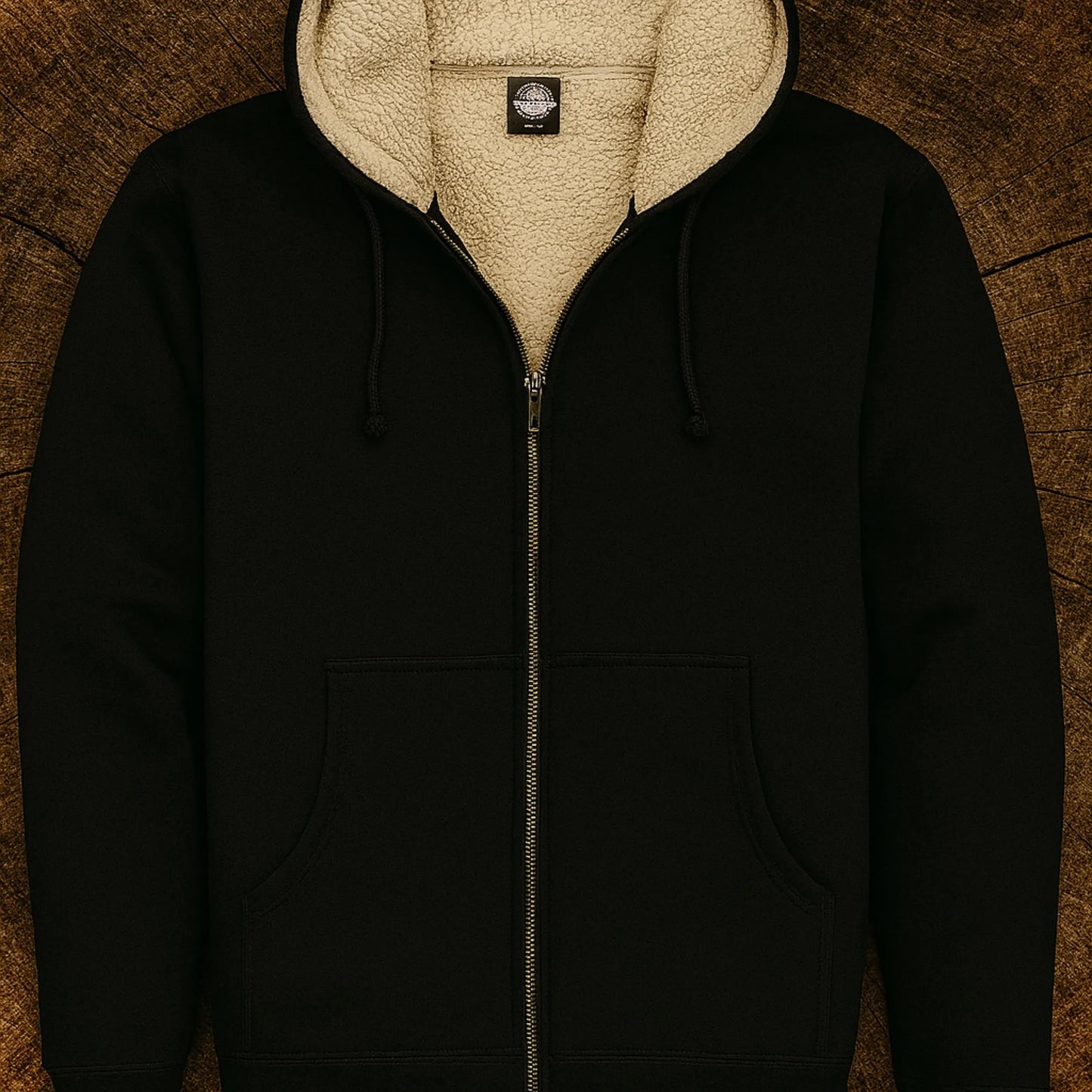 Fairy Sherpa Hoodie | Mushroom & Flower Fantasy Zip-Up Jacket